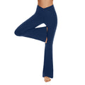 Cross-Waist Flared Leggings