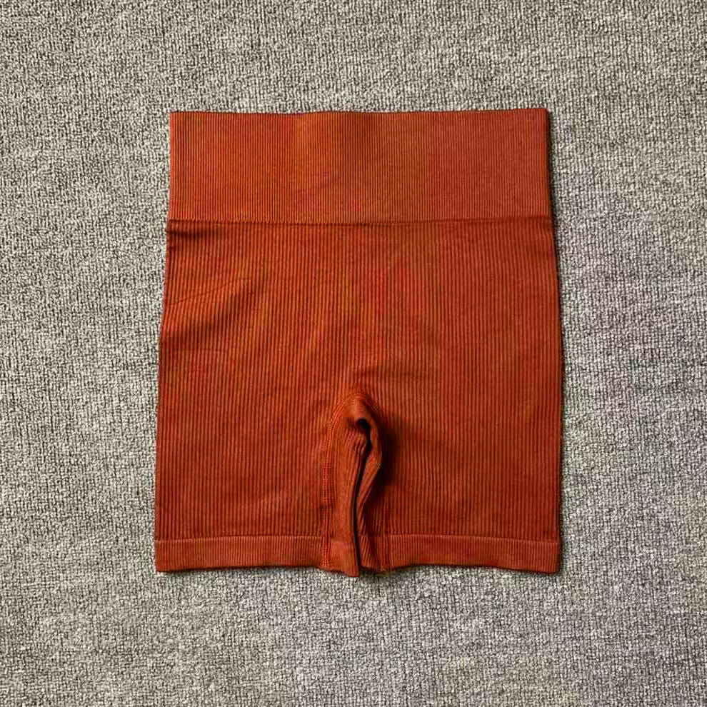 Sports Running Seamless Ribbed Long Sleeve Yoga Fitness Set, Bodycon High-Waisted Backless T-Shirt, Quick-Dry Workout Apparel