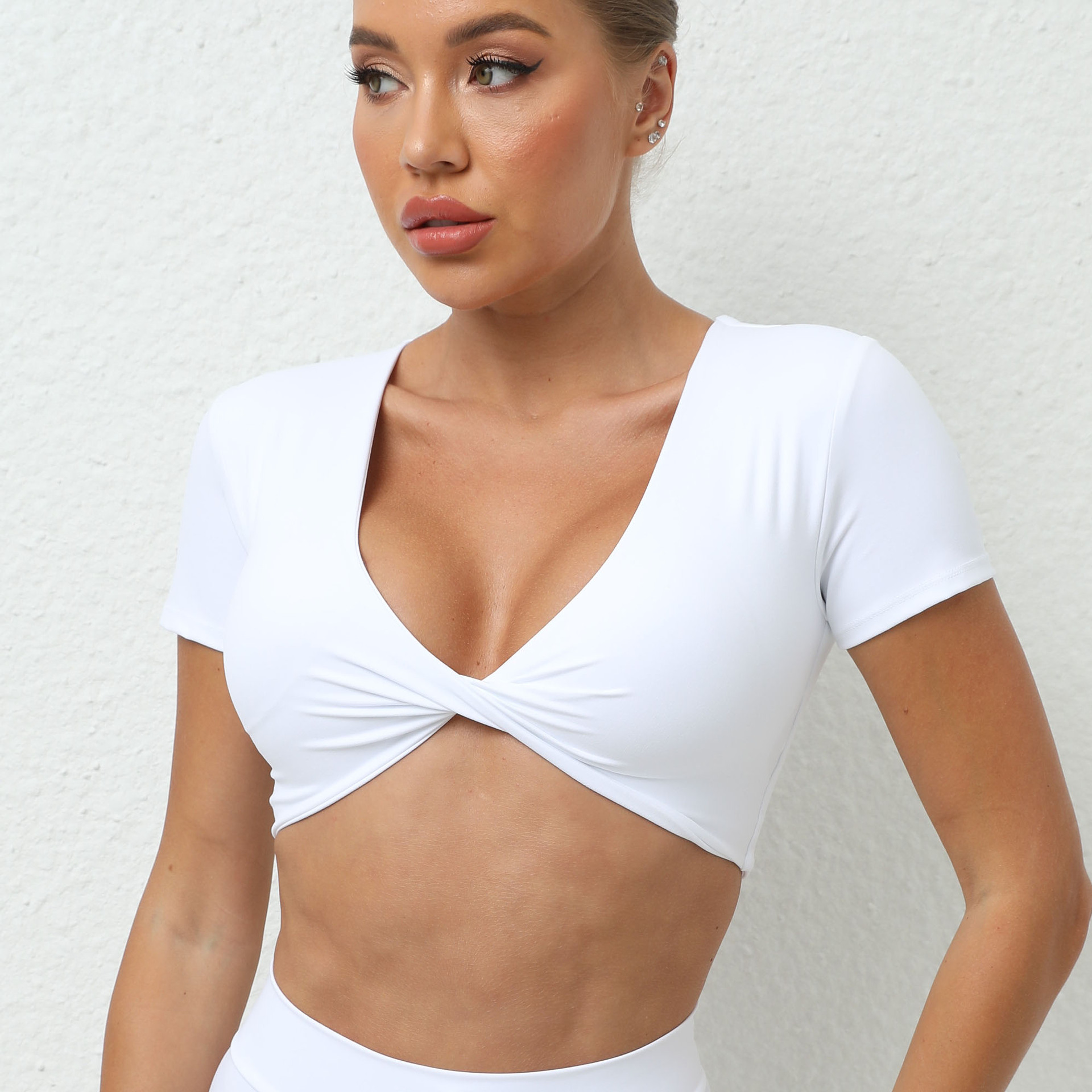 Chic V-Neck Athletic Tee