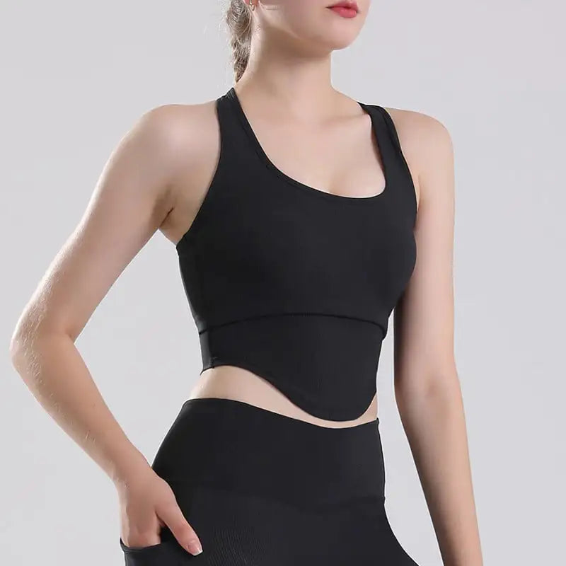 Cushioned Running Bra for Shock Absorption